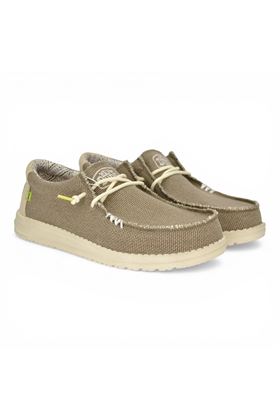 Sneaker uomo Hey Dude in tela colore torba. HEY DUDE | 40003-FOSSIL